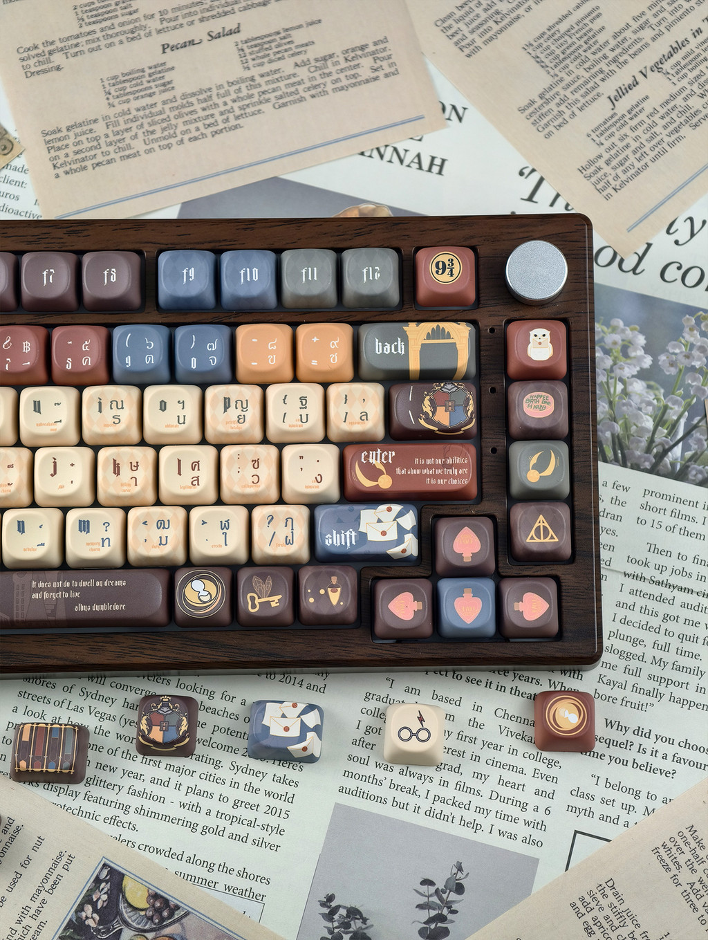 Harry Potter Thai Keycaps MOA/Cherry Profile PBT 125 คีย์ Wooting Aula ...