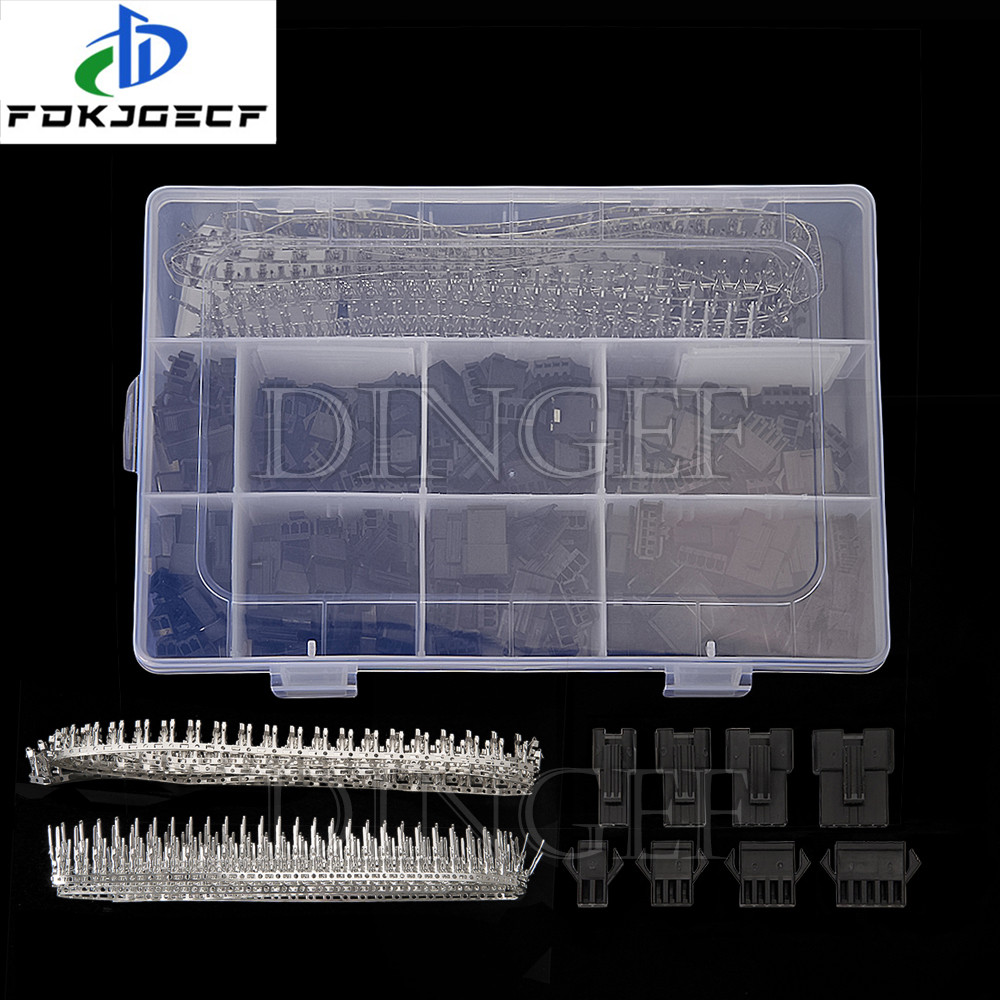  560PCS SM2.54 ชุด 2.54 มม.Pitch JST SM Connector 2P 3P 4P 5P Pin ชาย Illustration 