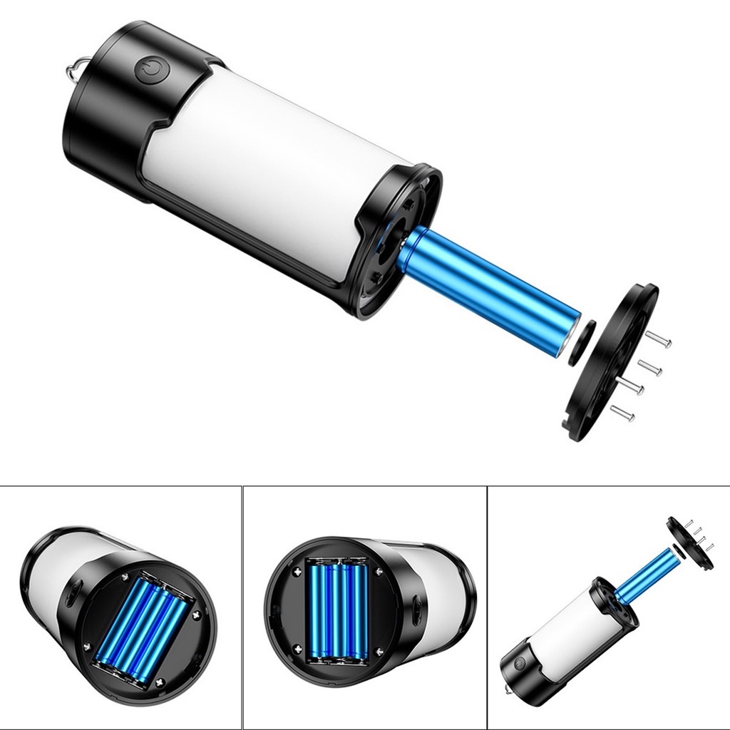 [xk]ไฟตั้งแคมป์ LED แบบพกพาแบตเตอรี่ขับเคลื่อน IPX45 800 Lumens Camping ...