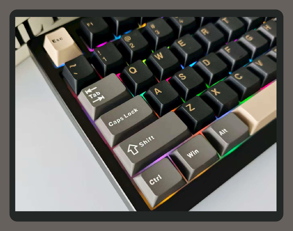 Obsidian Black Cherry Profile PBT Keycaps Double Shot Custom Keycaps ...