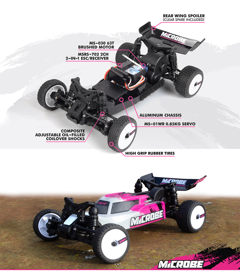 HPI Maverick Microbe 2WD แปรง 1/24 RC รีโมทคอนโทรลไฟฟ้ารุ่นรถ Off-road ...