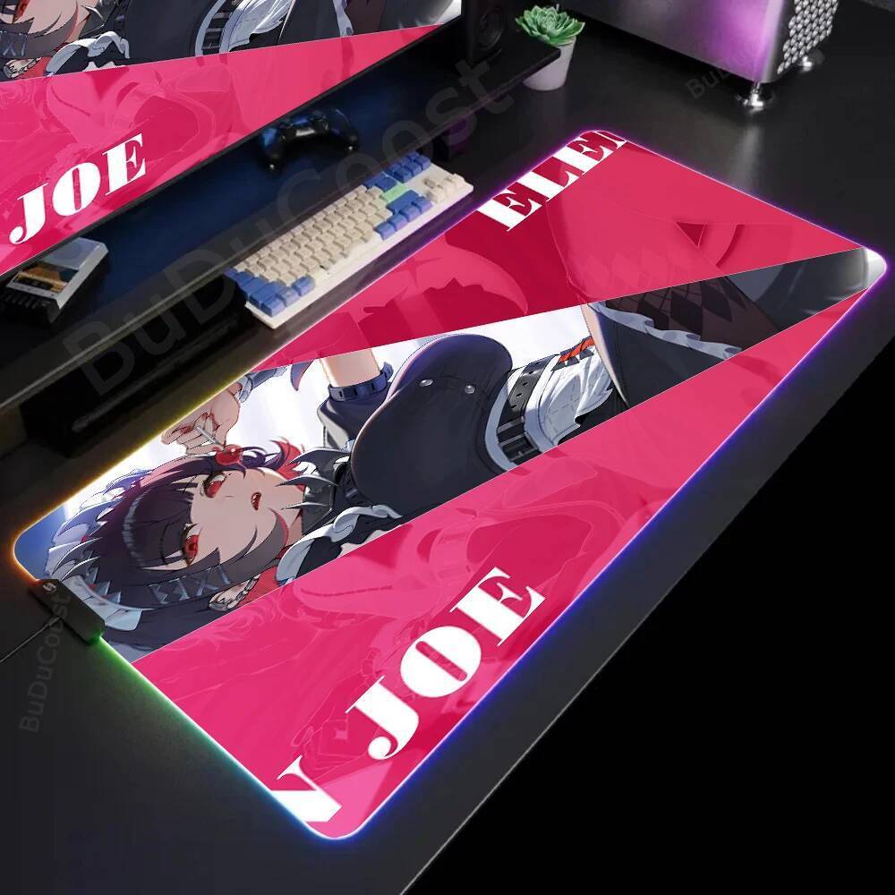 Zenless Zone Zero Ellen Joe แผ่นยางสํานักงาน HD พิมพ์โต๊ะเสื่อเกม RGB ...