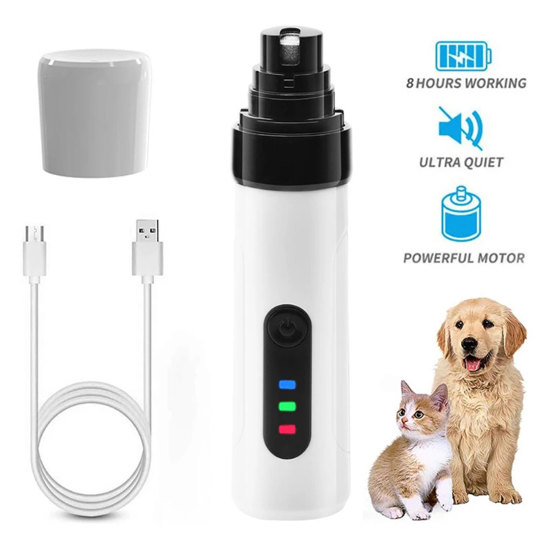 USB Rechargeable Quiet Pet Nail Grinder