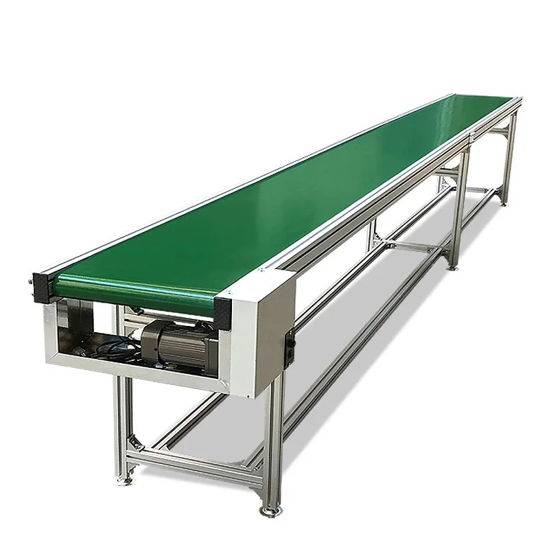 1000mm PVC Conveyor Belt Machine Small Logistics Express Food Conveyor ...