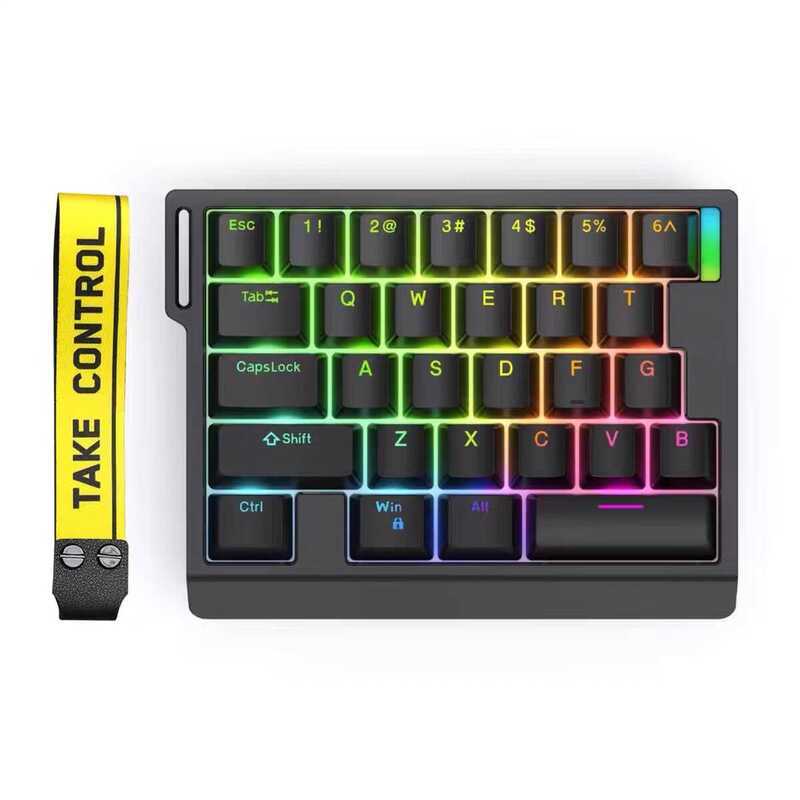 ZUOYA HE30/65 8K Magnetic Axis Mechanical Keyboard One-Handed Gaming ...