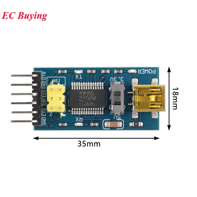 FT232RL FT232BL FT232 FTDI USB 3.3V 5.5V ถึง TTL Serial อะแดปเตอร์โมดูล ...
