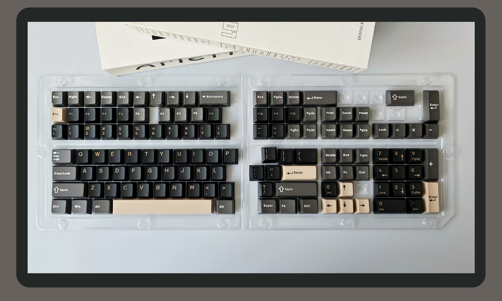 Obsidian Black Cherry Profile PBT Keycaps Double Shot Custom Keycaps ...