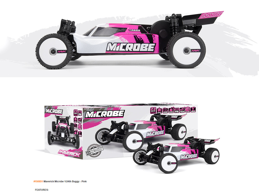 HPI Maverick Microbe 2WD แปรง 1/24 RC รีโมทคอนโทรลไฟฟ้ารุ่นรถ Off-road ...
