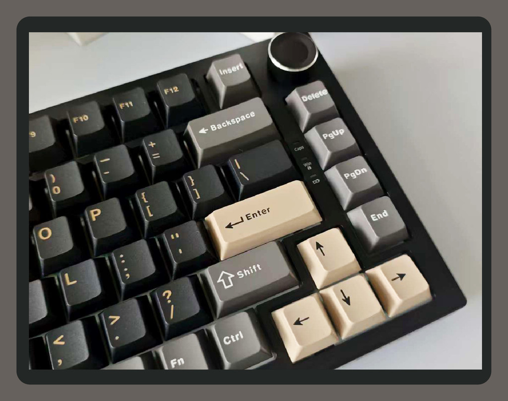 Obsidian Black Cherry Profile PBT Keycaps Double Shot Custom Keycaps ...