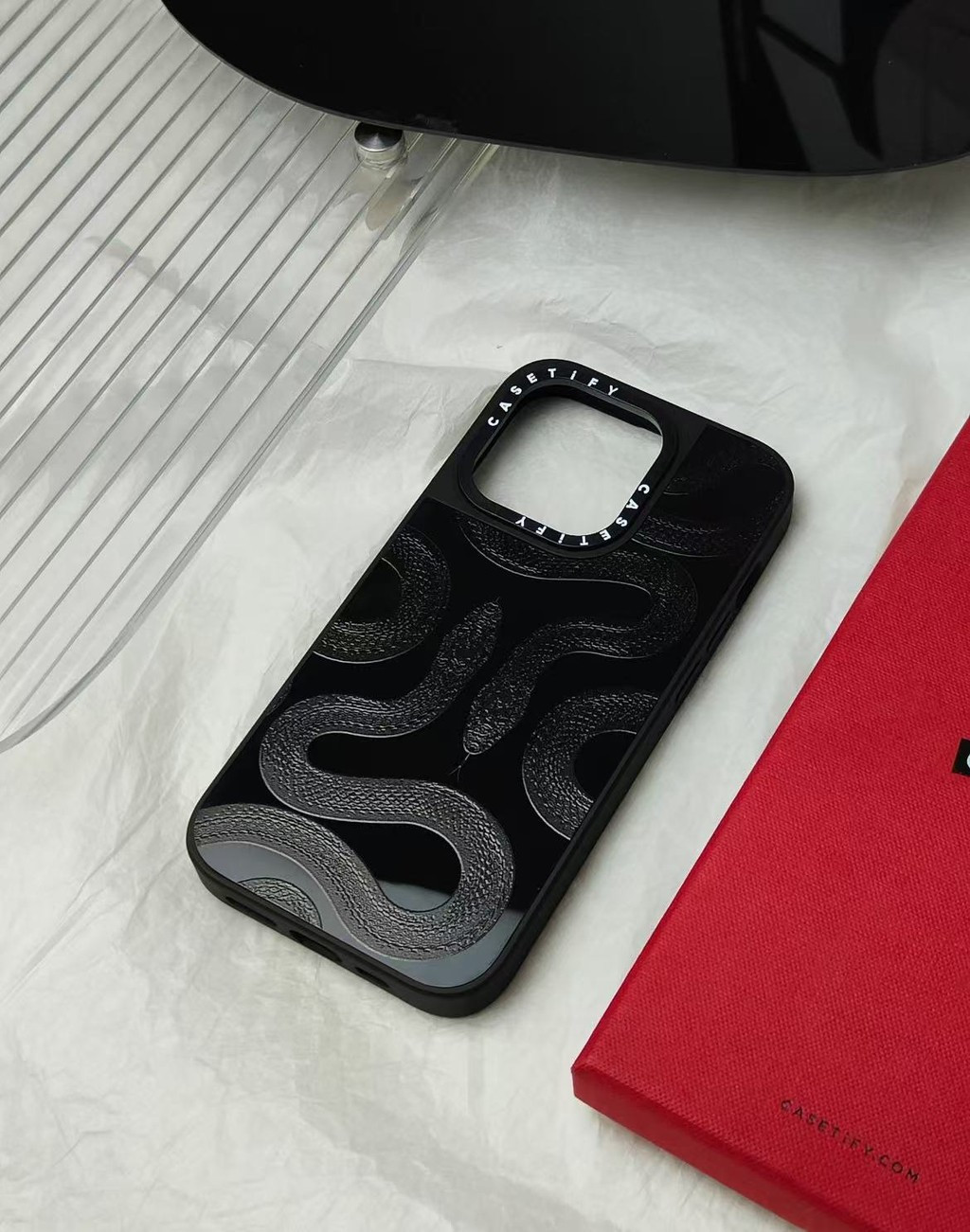 [ของแท้ 100%]CASETiFY x Black Snake Case เคสมือถือ ฝาครอบมือถือ iPhone ...