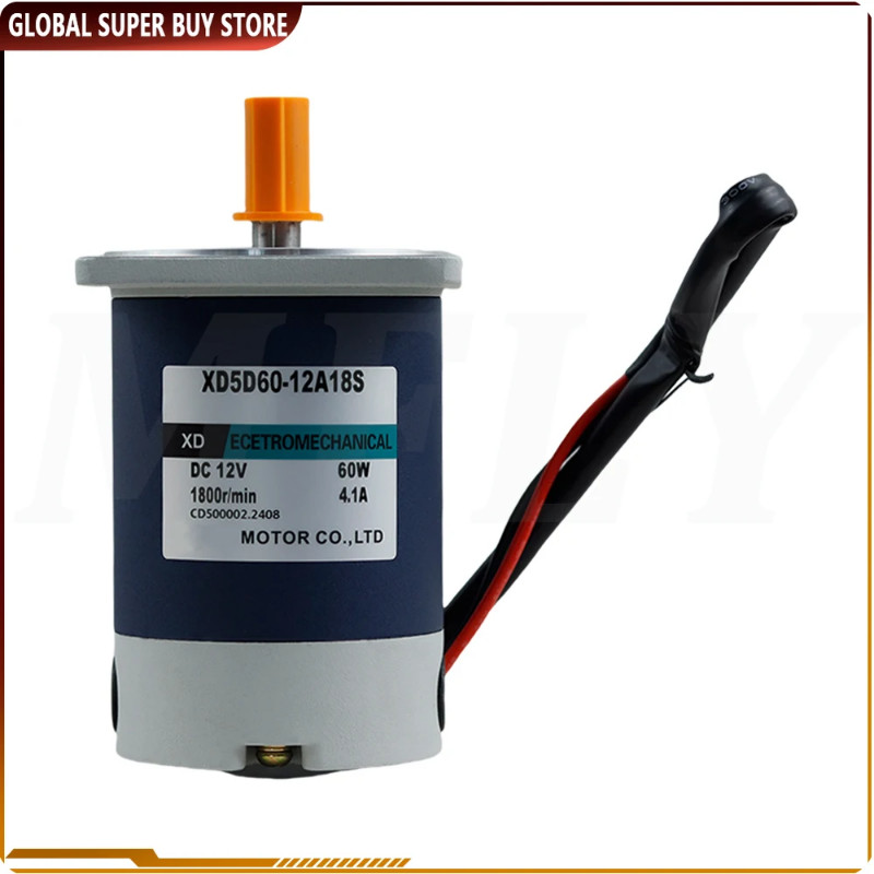 High Torque 60W DC Motor 12v/24v 1800/3000RPM Permanent Magnet Motor ...