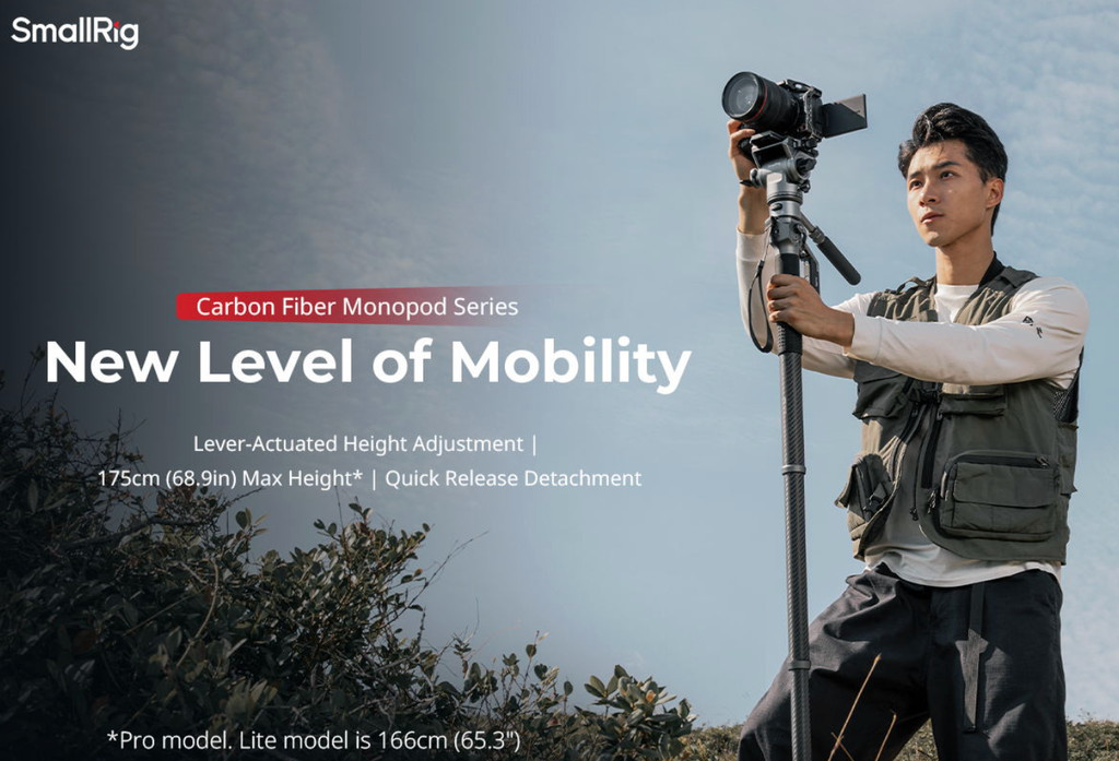 SmallRig 5565 Carbon Fiber Video Monopod ประกันศูนย์ไทย | Shopee Thailand