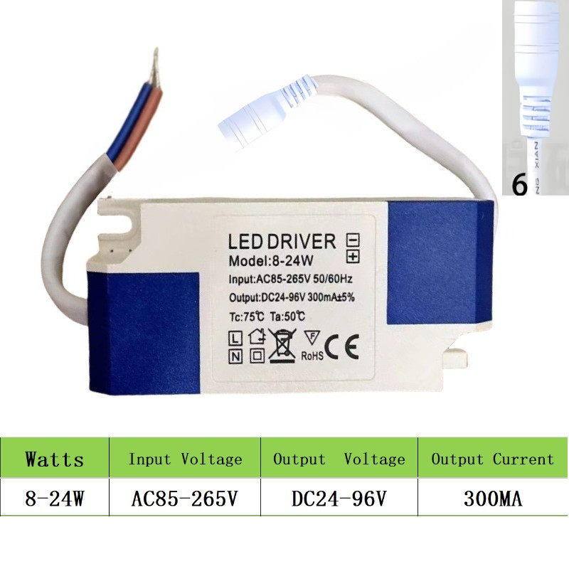 SMVP LED Driver Power Transformer DC หญิง 12-18W 18-25W 8-24W 24-36W 36 ...
