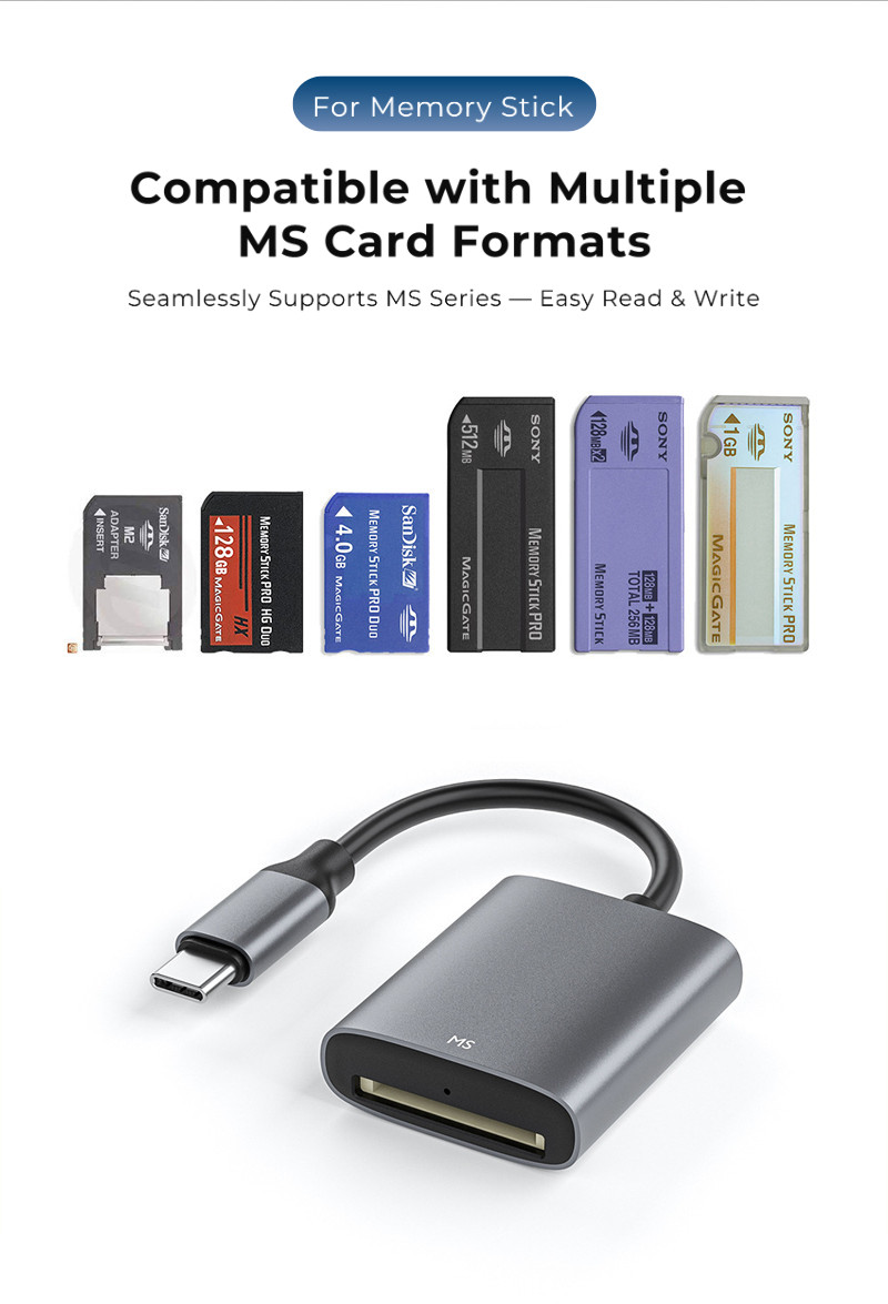 MS Card Reader Sony Memory Stick Pro Duo OTG รองรับ IPh7-17 Android ...