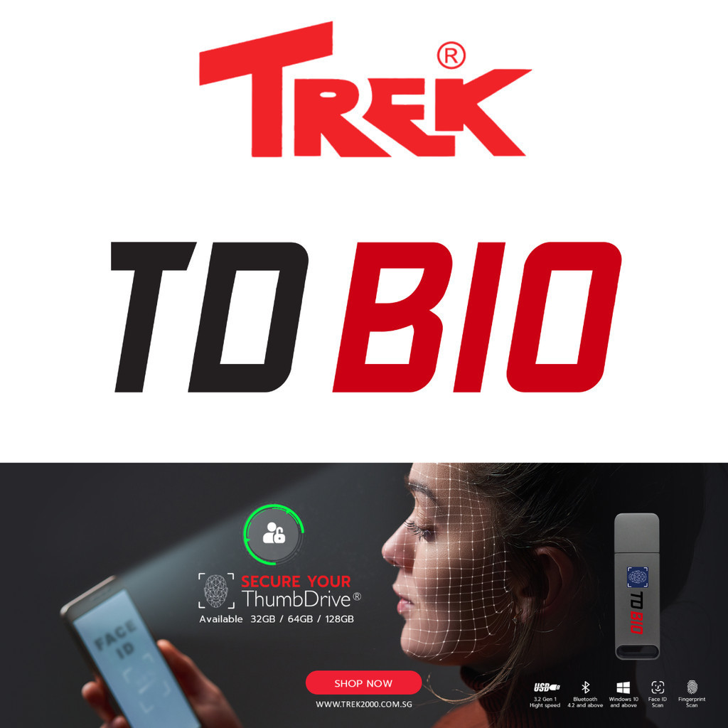 Trek Flash Drive (แฟลชไดร์ฟ) TD BIO 64GB USB3.2 Gen1 แฟลชไดร์ฟความ ...