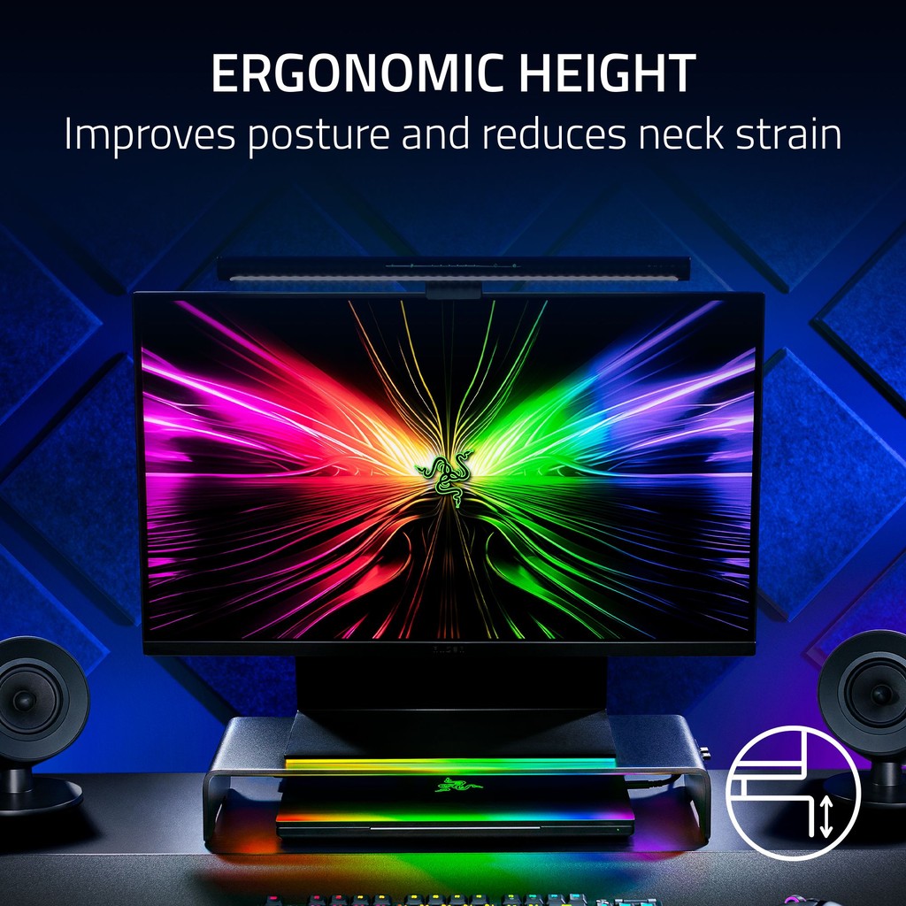 Razer Monitor Stand Chroma - Aluminum Monitor Stand With 4-Port Hub (ขา ...