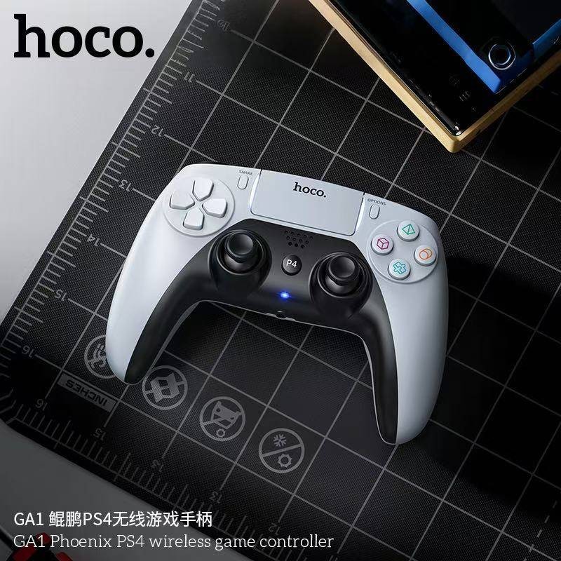 HOCO GA1 จอยเกมไร้สาย สำหรับ PS4 / PC มีระบบสั่น รองรับหูฟัง Wireless ...