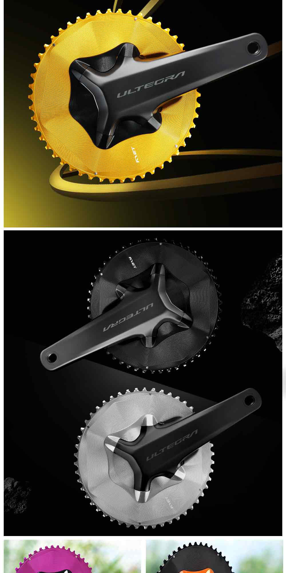 RYET Aero Design Road Bike Chainring สำหรับระบบขับขี่ Shimano Dura-Ace ...