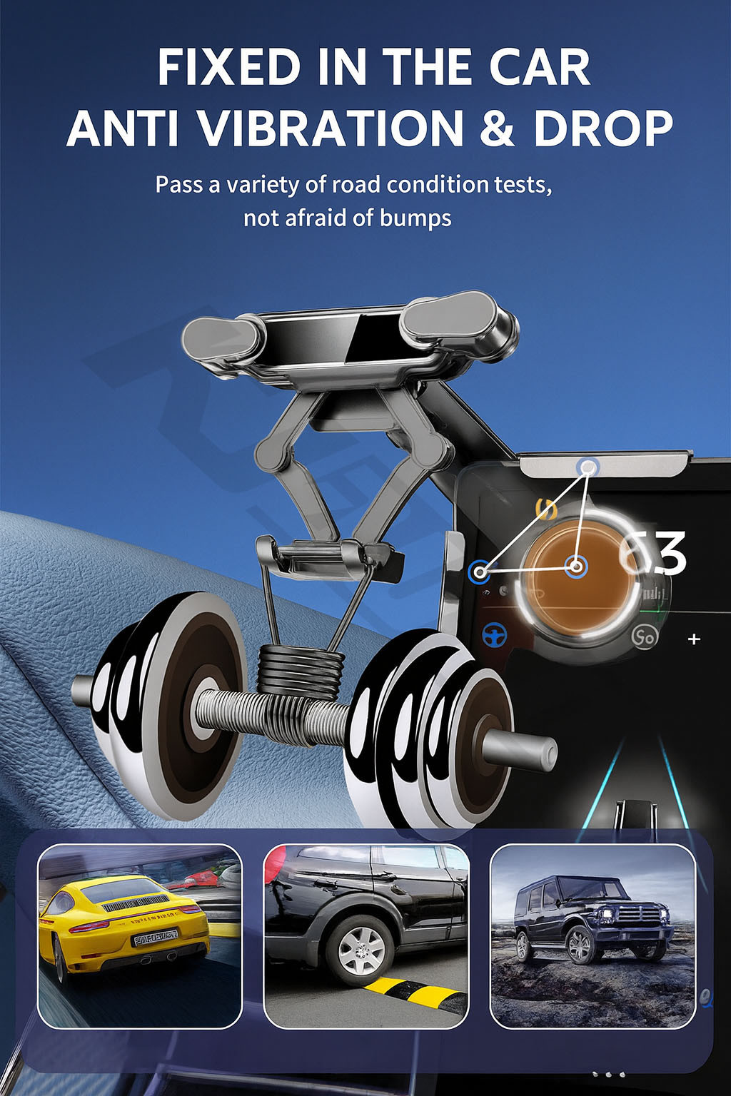 GAC มอเตอร์เฉพาะ EV ผู้ถือโทรศัพท์รถยนต์หน้าจอขนาดใหญ่ Dashboard Mount ...