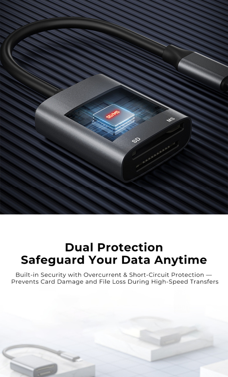 2 in 1 Card Reader SD + MS Type C สำหรับ Sony Memory Stick PRO Duo ...
