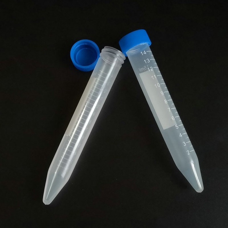 100ชิ้น/แพ็ค15มิลลิลิตรกรวยด้านล่างพลาสติก Centrifuge หลอดที่มี ...