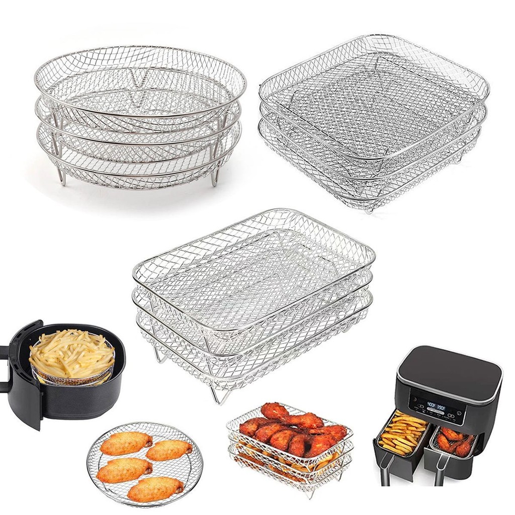 Air Fryer Grill 304 Stainless Steel Drying Mesh บ้านบ้านทนความทนทาน ...