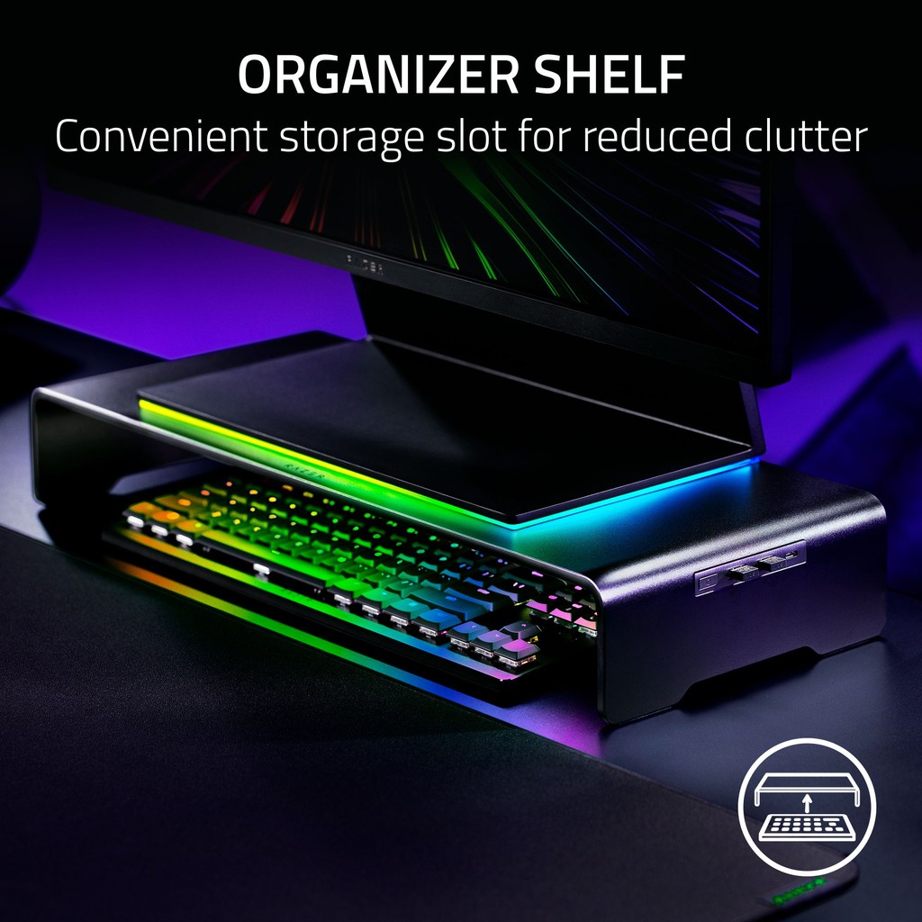 Razer Monitor Stand Chroma - Aluminum Monitor Stand With 4-Port Hub (ขา ...
