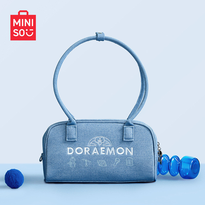 MINSO MINISO สินค้าพรีเมี่ยม กระเป๋าโบว์ลิ่งซีรีส์โดราเอมอน | Shopee ...