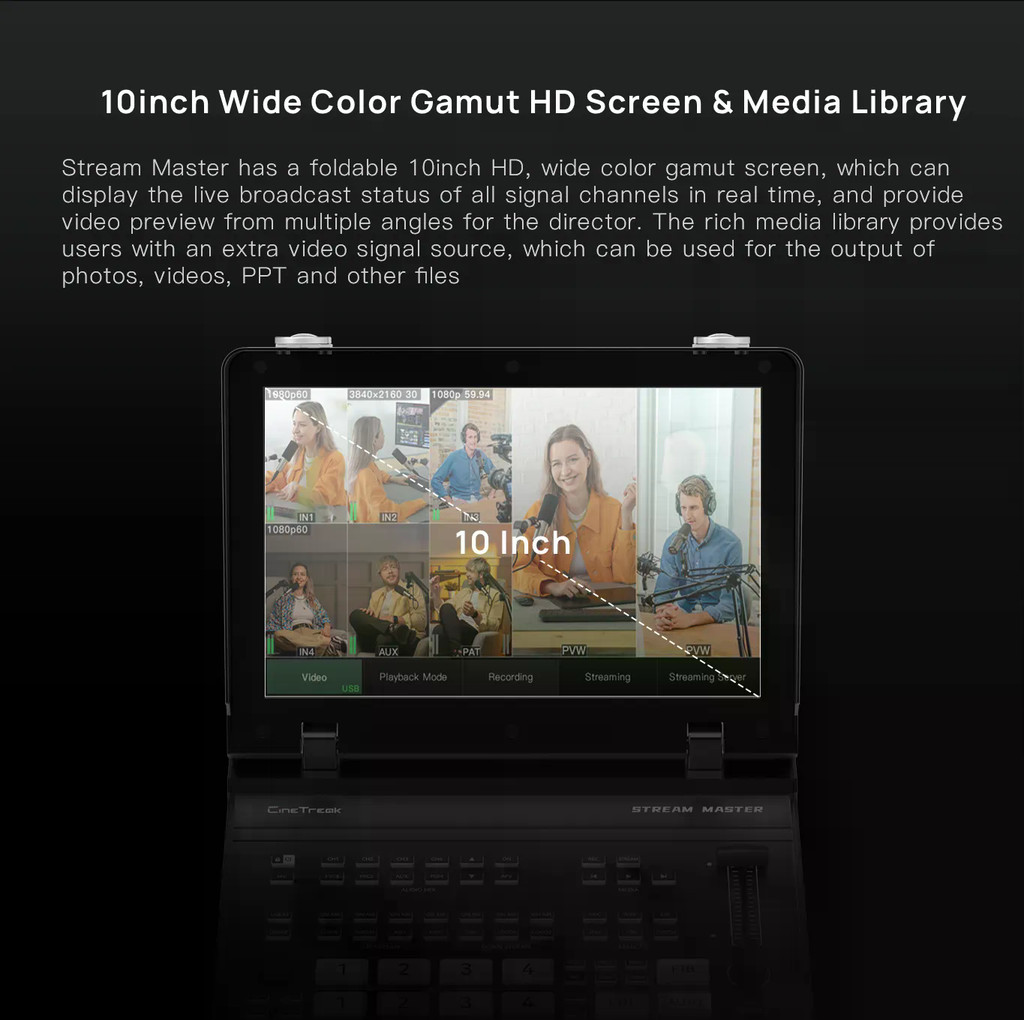 CineTreak Stream Master SDI Video Switcher และ มิกเซอร์วิดีโอ สำหรับ ...