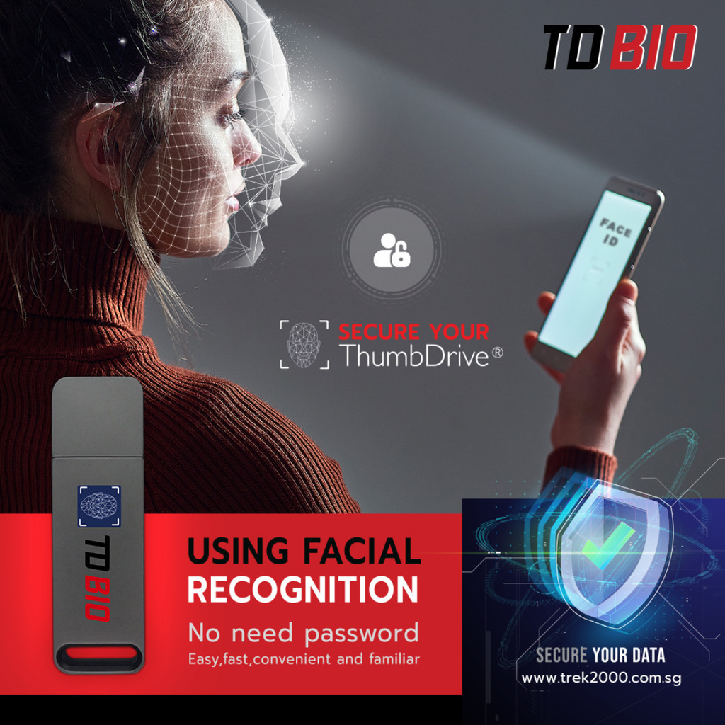 Trek Flash Drive (แฟลชไดร์ฟ) TD BIO 32GB/64GB USB3.2 Gen1 แฟลชไดร์ฟความ ...