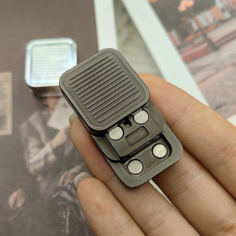 1pcs Mini Cube Push Card Magnetic Slider EDC Fidget Slider โลหะ ADHD ...