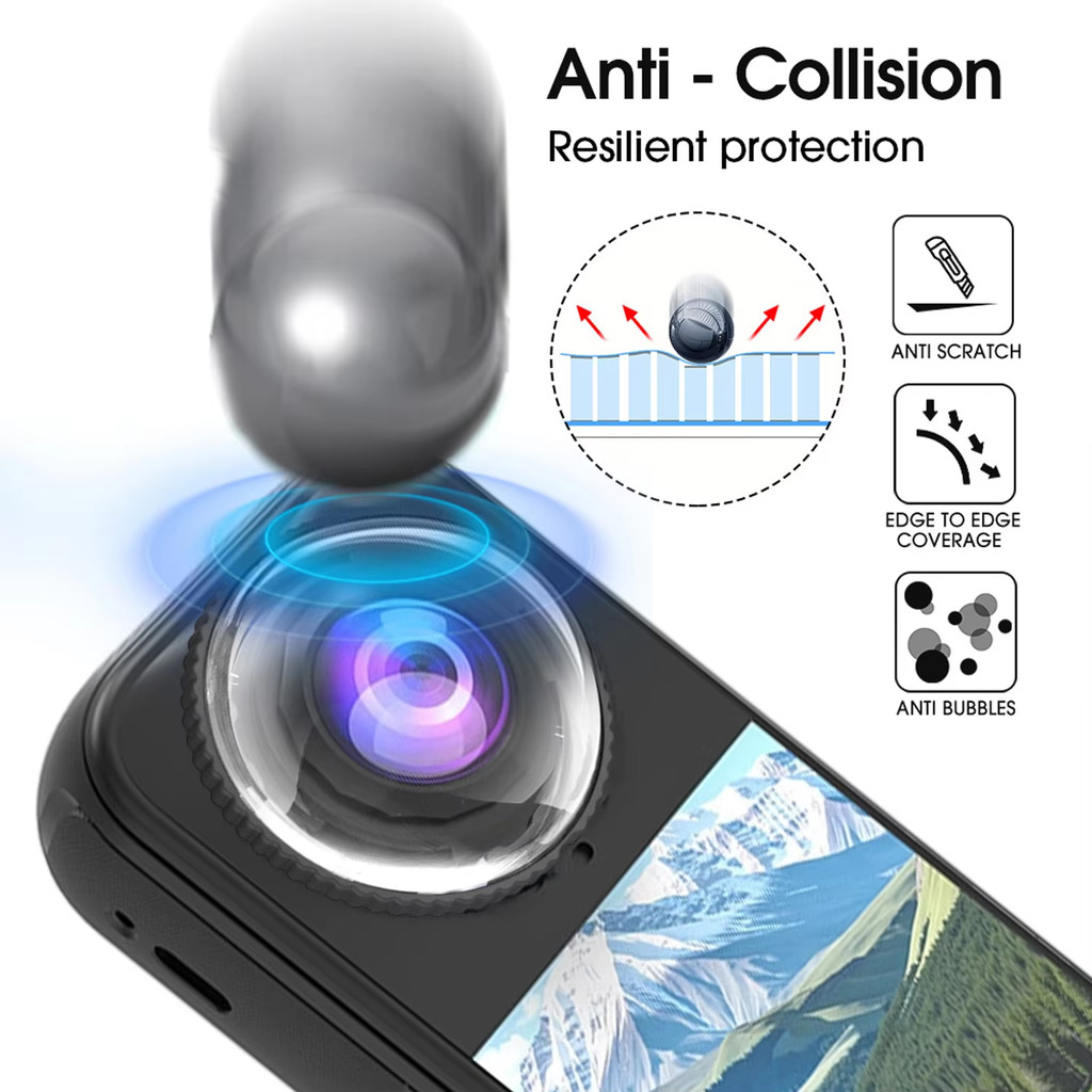 สําหรับ Insta 360 X4 Air Lens Guards ฝาครอบเลนส์ป้องกันทำจากพลาสติก ...