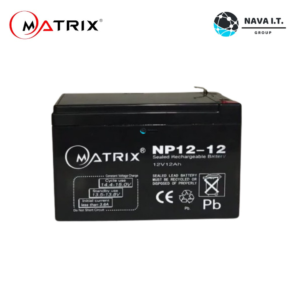 MATRIX BATTERY / KATZUNI BATTERY 7.8 9A 12A แบตเตอรี่เครื่องสำรองไฟ UPS ...