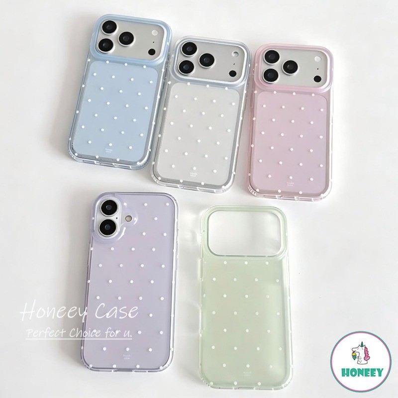 INS Macaroon สี Polka Dot Ultra Thin เคสโทรศัพท์สําหรับ IPhone 18 Pro ...