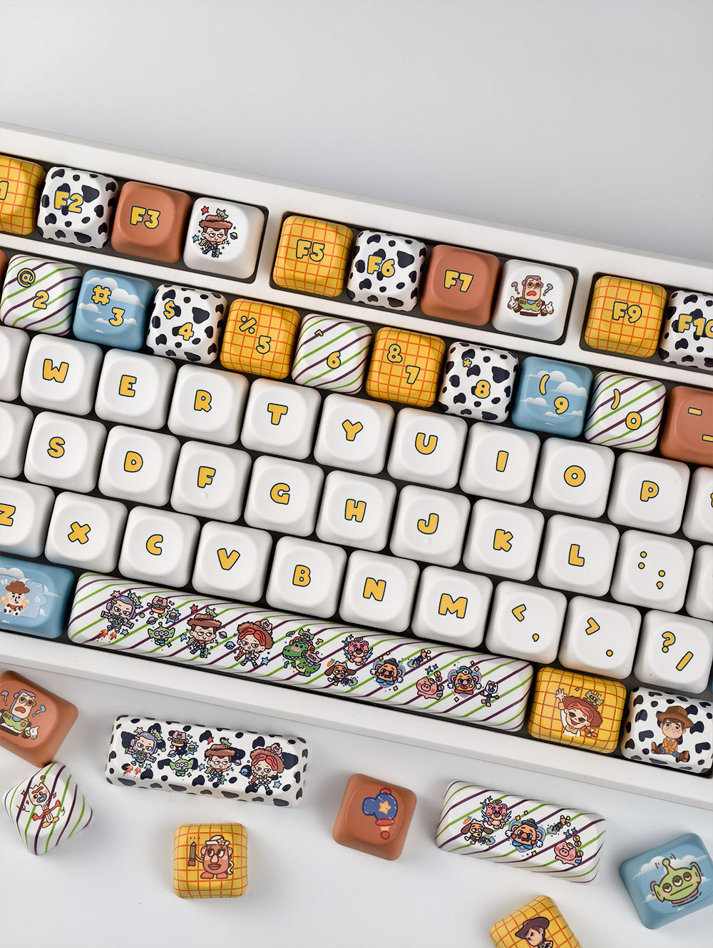 Toy Story Keycaps 130 คีย์ MOA/เชอร์รี่โปรไฟล์ PBT Dye Sublimation ...