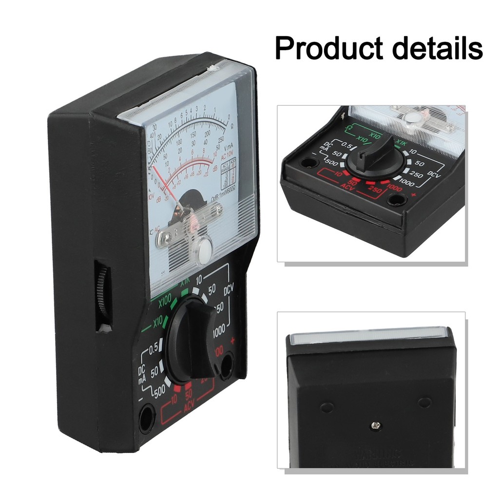 [FBT]DC/AC 1000V โวลต์มิเตอร์ 250mA แอมมิเตอร์ 1KΩ เครื่องวัดความ ...