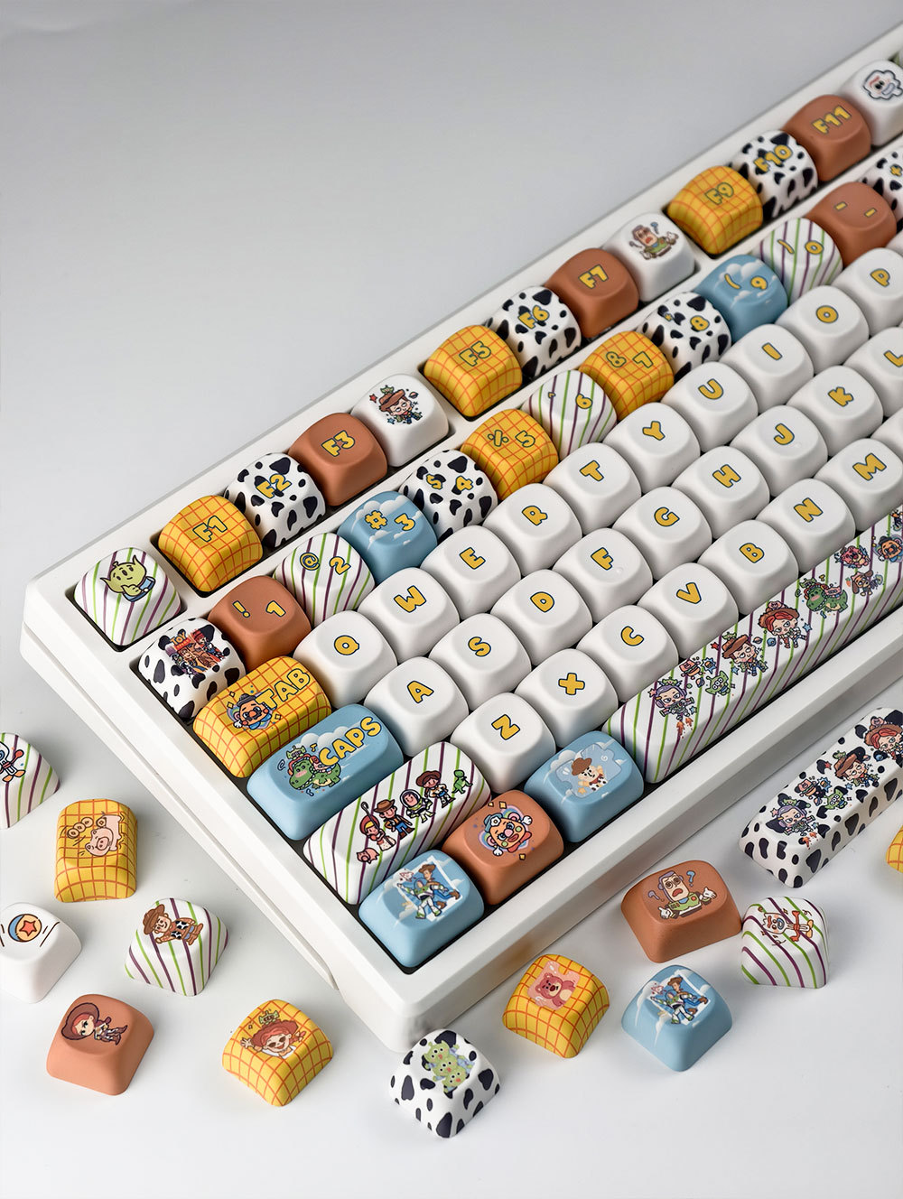 Toy Story Keycaps 130 คีย์ MOA/เชอร์รี่โปรไฟล์ PBT Dye Sublimation ...