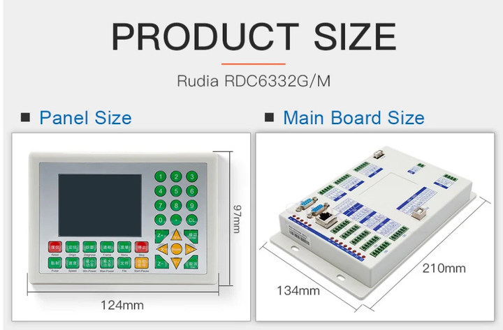 Ruida RDC6332G 6332M Co2 เลเซอร์ DSP Controller สําหรับเลเซอร์แกะสลัก ...