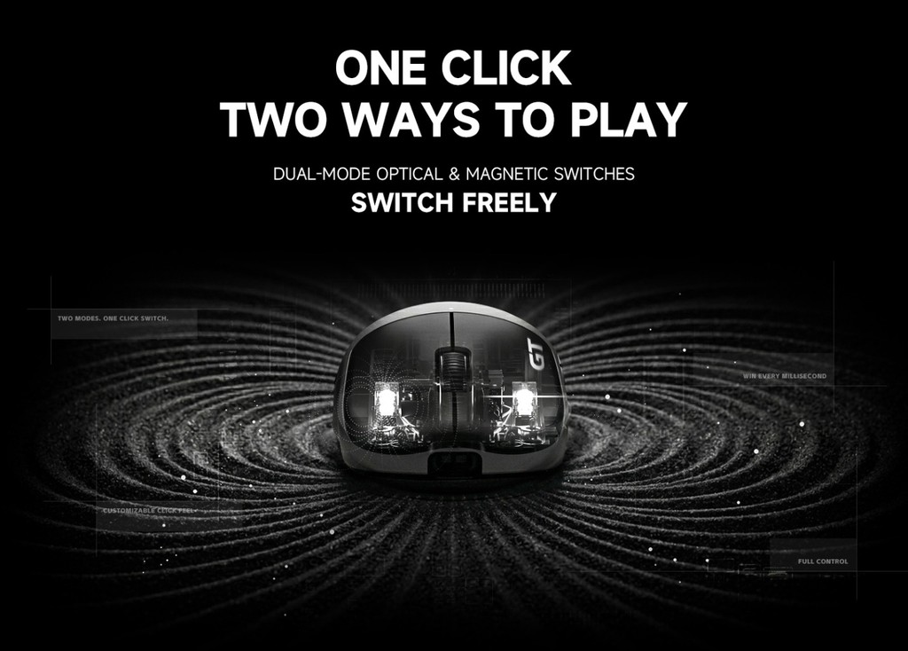 RAWM Leviathan V4 GT Esports Gaming Mouse Dual 8K เมาส์สําหรับเล่นเกม ...