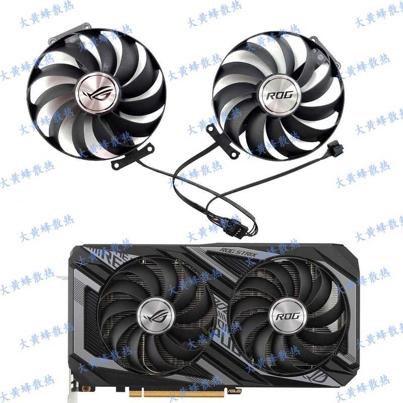 พัดลมระบายความร้อนการ์ดกราฟิก ASUS/ASUS ROG STRIX RX6600XT Raptor ใหม่ ...