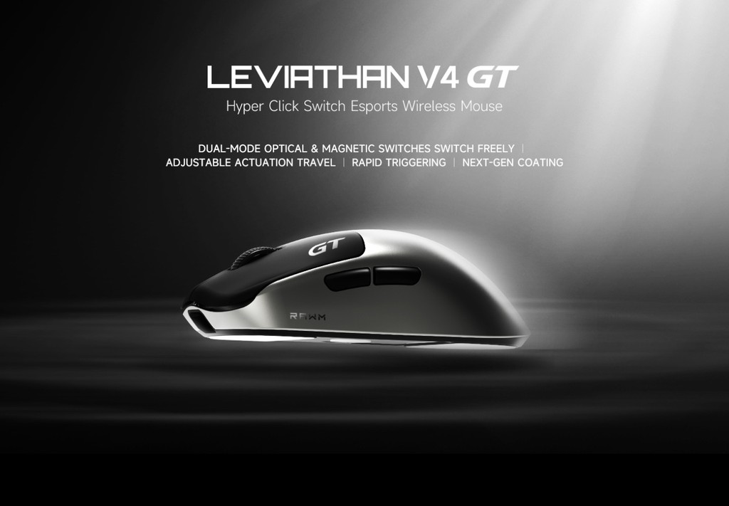 RAWM Leviathan V4 GT Esports Gaming Mouse Dual 8K เมาส์สําหรับเล่นเกม ...