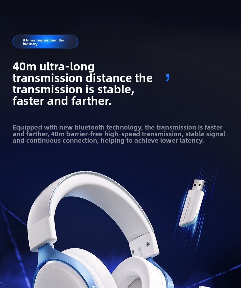 MCHOSE V9 Pro Wireless Esports Headset Tri Mode Gaming Bluetooth ...