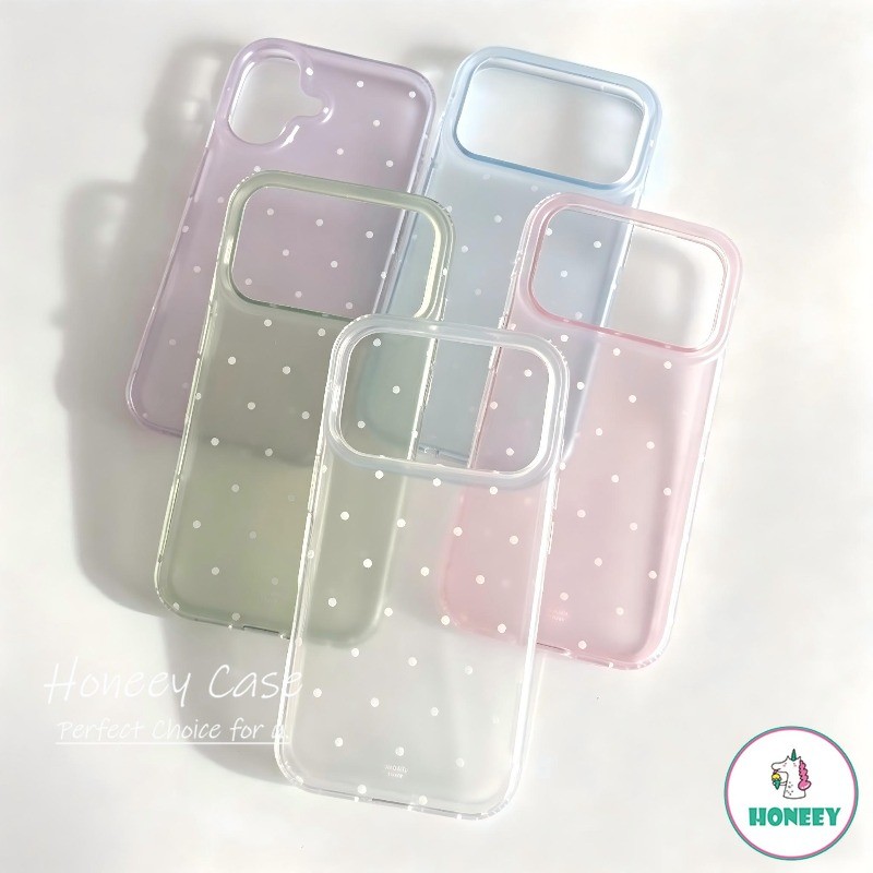 INS Macaroon สี Polka Dot Ultra Thin เคสโทรศัพท์สําหรับ IPhone 18 Pro ...