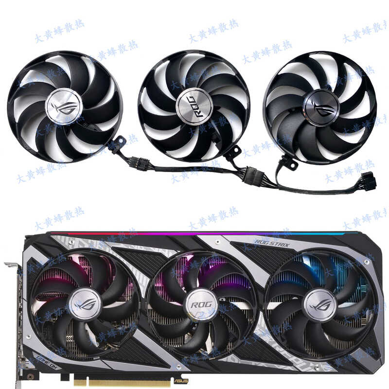 ASUS/ASUS RTX3050 3060 ROG STRIX Raptor กราฟิกการ์ดพัดลมระบายความร้อน ...