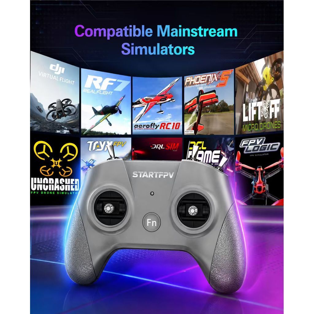FPV Drone Simulator รีโมทคอนโทรลสําหรับ DJI SkyDive RC Flight Simulator ...