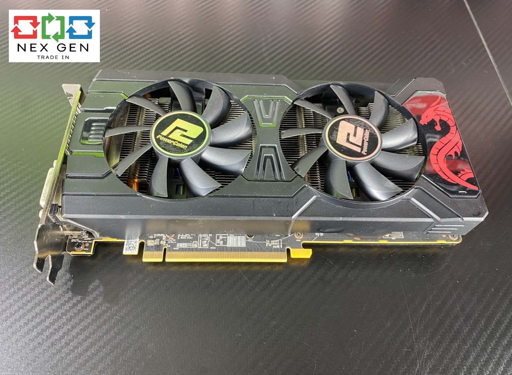VGA (การ์ดจอมือ 2) POWER COLOR RED DRAGON RADEON RX 570 - 4GB GDDR5 ...