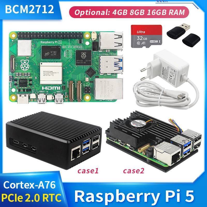 TA อย่างเป็นทางการ Raspberry Pi 5 16GB 8GB 4GB RAM BCM2712 Cortex-A76 2 ...