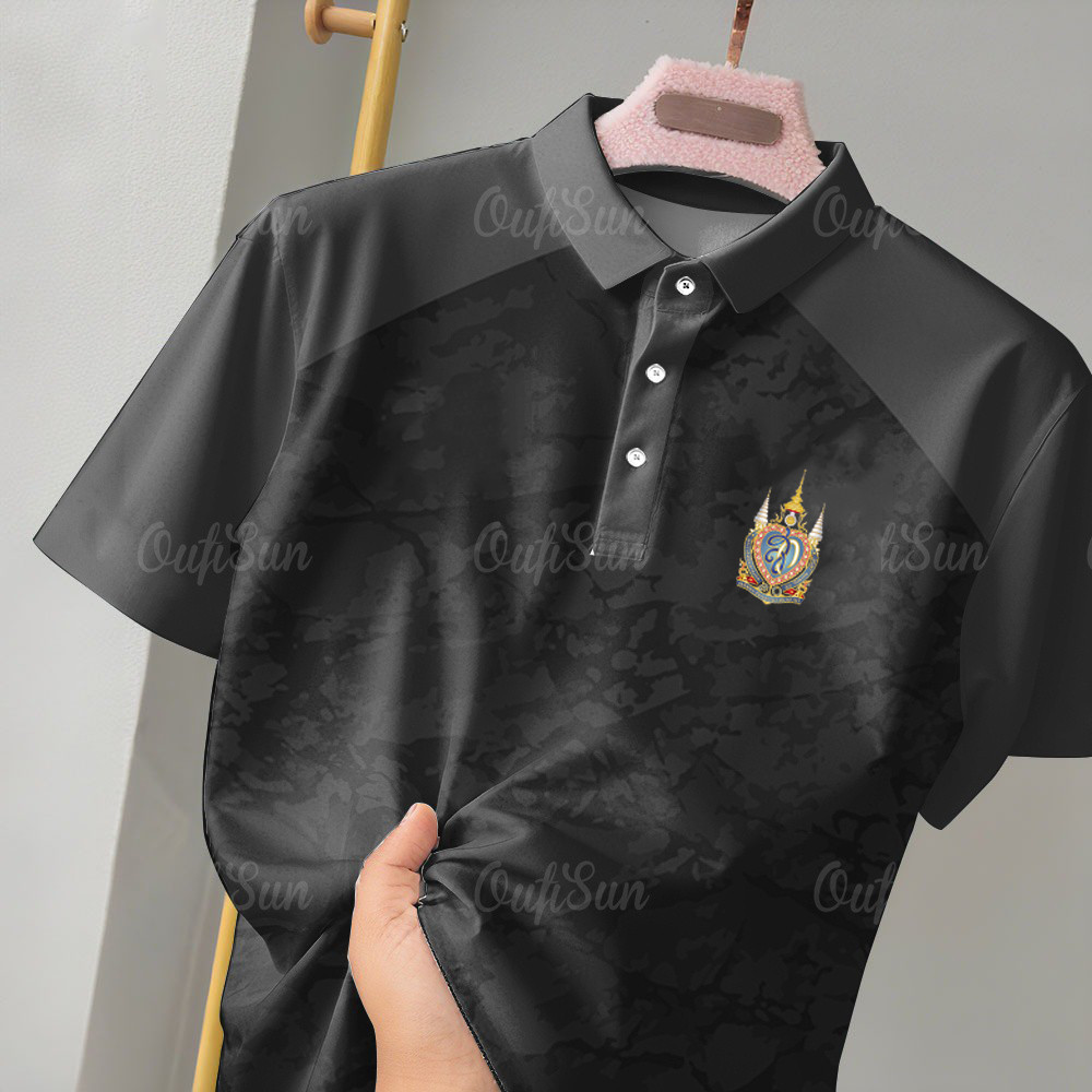 เสื้อโปโลสีดำสำหรับงานไว้ทุกข์ แบบ Uni-sex พร้อมส่ง | Shopee Thailand