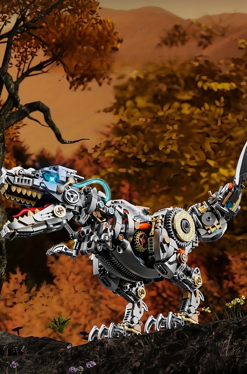 1268 ชิ้น Creative Series เทคโนโลยี Jurassic Mechanical ไดโนเสาร์ ...