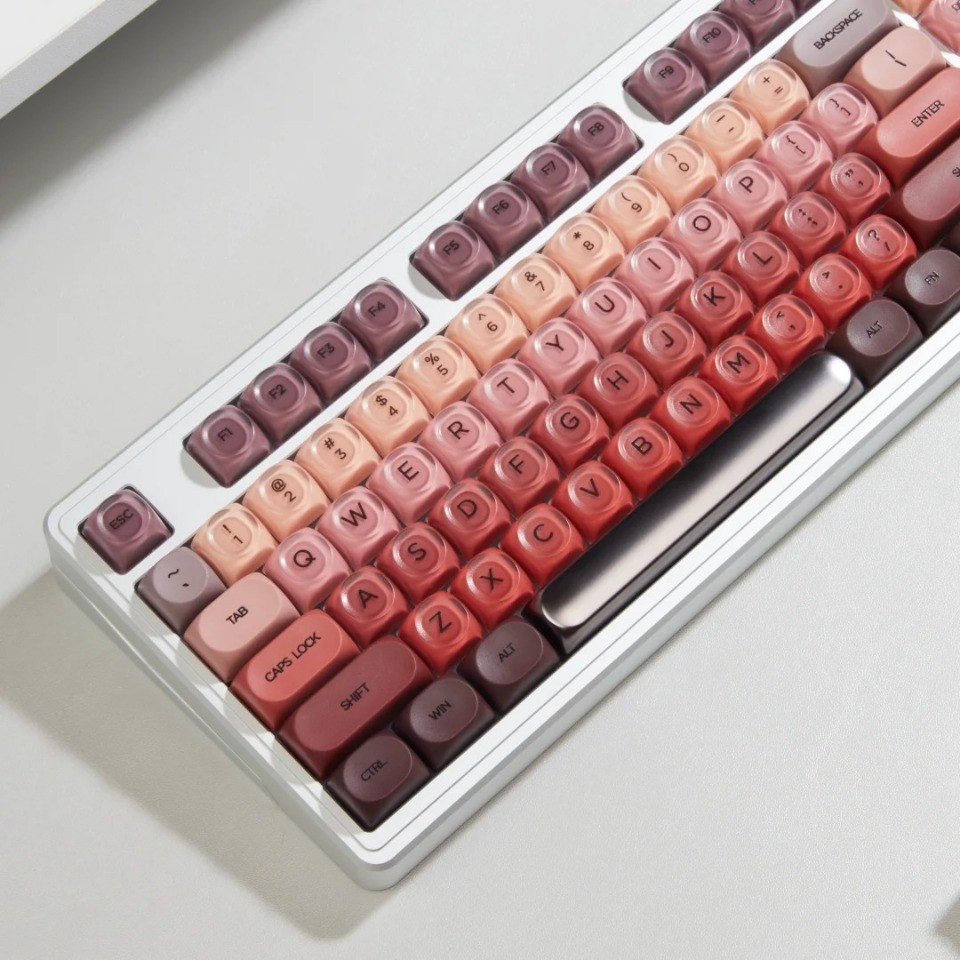 ลิปสติก Keycaps HOA โปรไฟล์ PC 132 คีย์ PBT Wooting Aula F75 RK100 ...